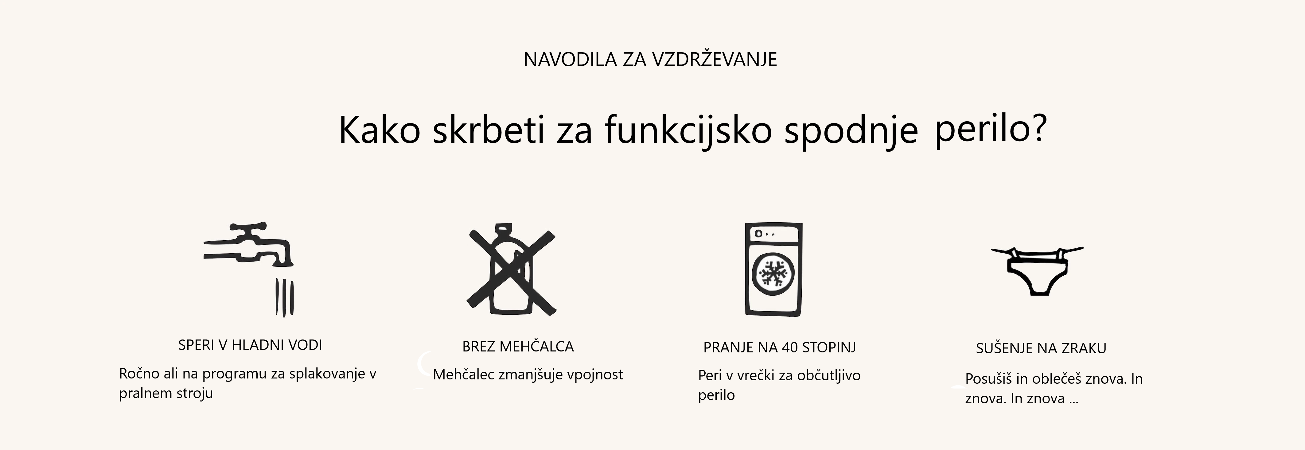 Pranje menstrualnih spodnjih hlačk