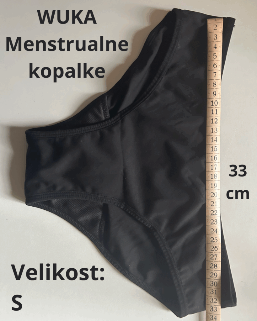Menstrualne kopalke WUKA velikosti