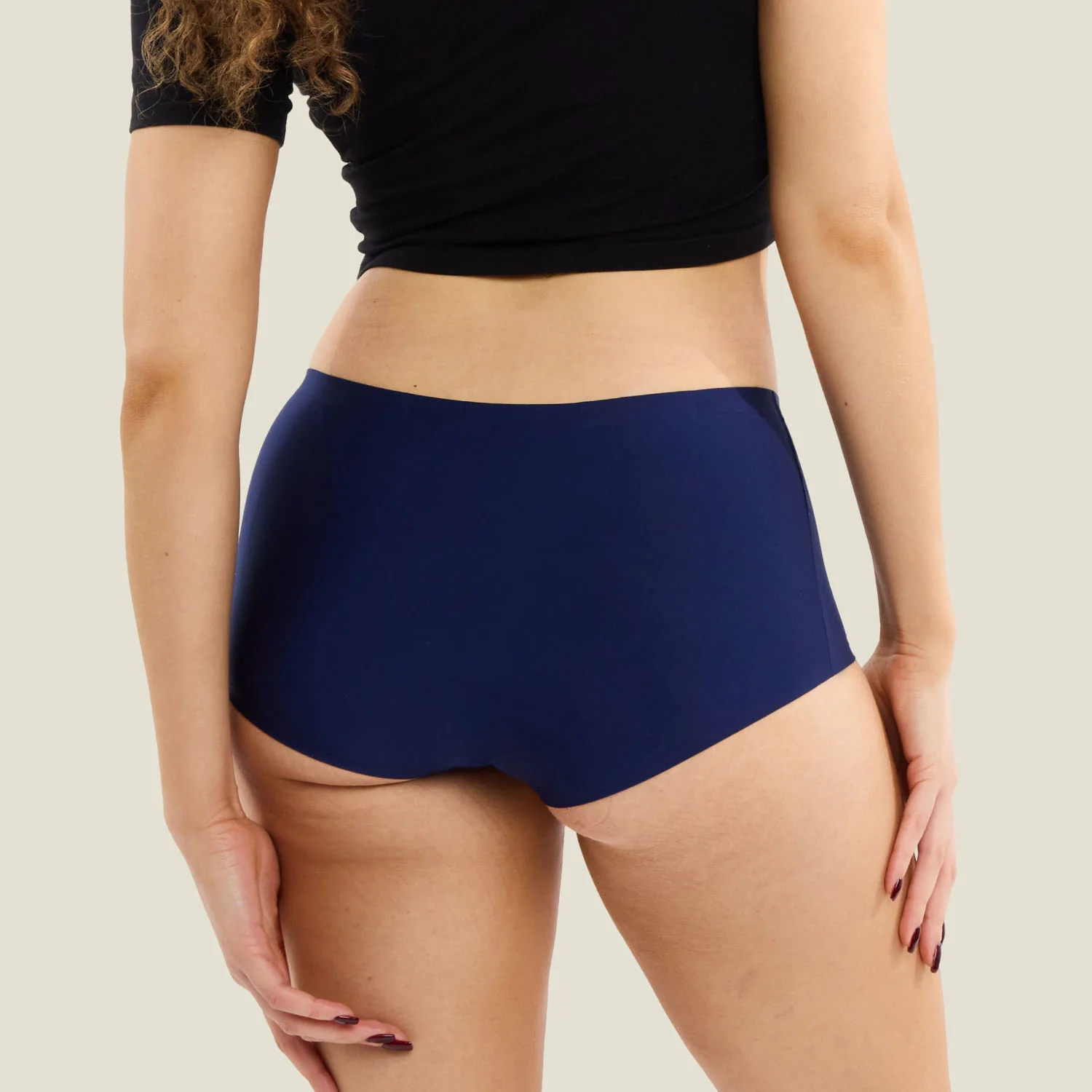 Najstniške menstrualne hlačke bokser WUKA močno vpojne modre